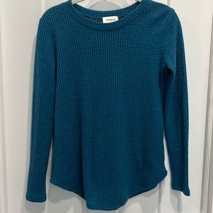 Cherish long sleeve teal sweater